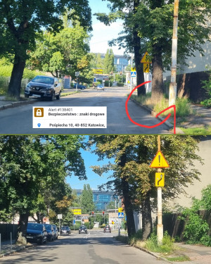 Zdjęcie 1 przedstawia problem zgłoszony w tym alercie