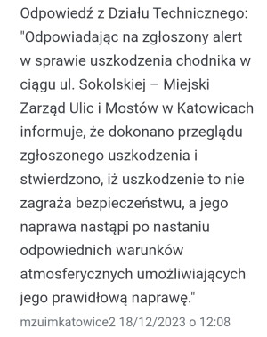 Zdjęcie 3 przedstawia problem zgłoszony w tym alercie