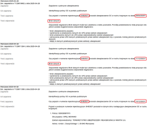 Zdjęcie 5 przedstawia problem zgłoszony w tym alercie