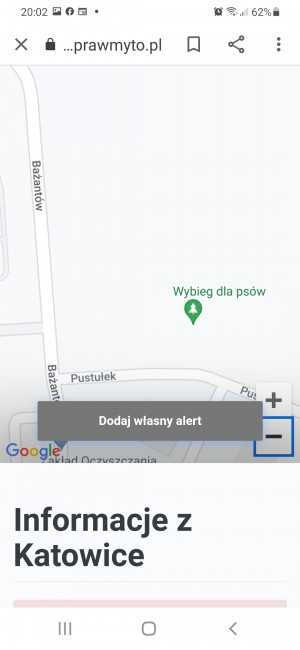 Zdjęcie 1 przedstawia problem zgłoszony w tym alercie