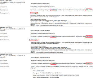 Zdjęcie 3 przedstawia problem zgłoszony w tym alercie
